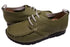 【arui_toe 3955BL カーキ】本革コンフォートモカシンデッキシューズ